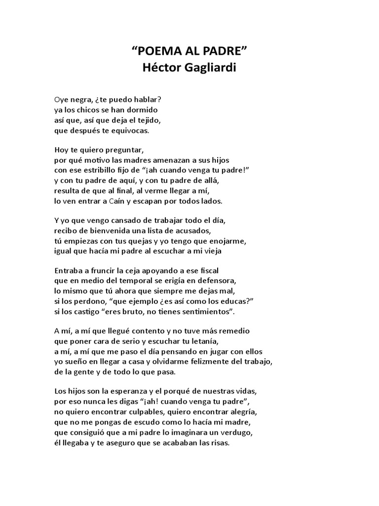Poema Al Padre | PDF