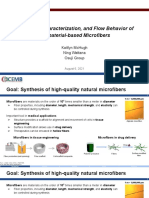 Synthesis, Characterization, and Flow Behavior of Biomaterial-Based Microfibers