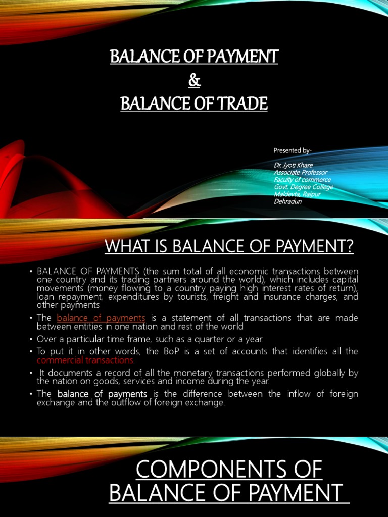 Understanding the Key Differences Between Balance of Payments, Balance of Trade, and Current and