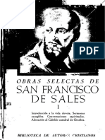 San Francisco de Sales - Obras Selectas - Tomo 1