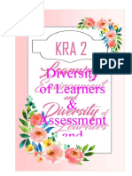 Diversity of Learners & Assessment and