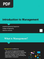 Introduction To Management (Slides)