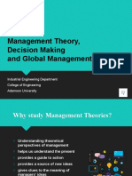 Management Theory & Global Management (Slides)