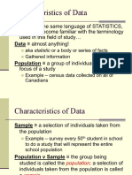 Characteristics of Data