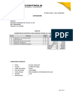 Cotización N 0824-1-2021 - Suministro de Materiales para Andamio Central Primer Piso 1010 S.a.C.
