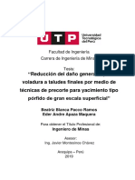 Tesis Reduccion Del Daño Generado Pro Voladura a Taludes Finales Por Medio de Tecnicas de Precorte Para Yacimiento Tipo Porfido de Gran Escala