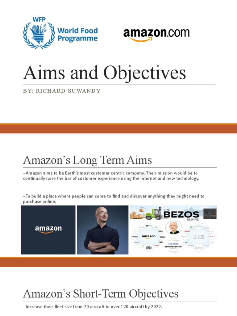 Amazon and WFP: Aims and Objectives | PDF