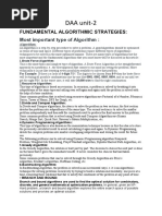 DAA Unit-2: Fundamental Algorithmic Strategies