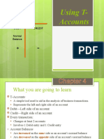 Using T-Accounts: Debit Credit Normal Balance