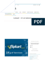 Flipkart - 7P's of Services Project - Presentation - BBA - Mantra