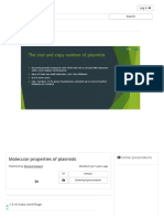 Molecular Properties of Plasmids: Search..