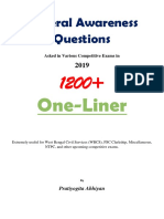 1200 General Awareness Questions Asked in Various Competitive Exams in 2019 Pratiyogitaabhiyan - in