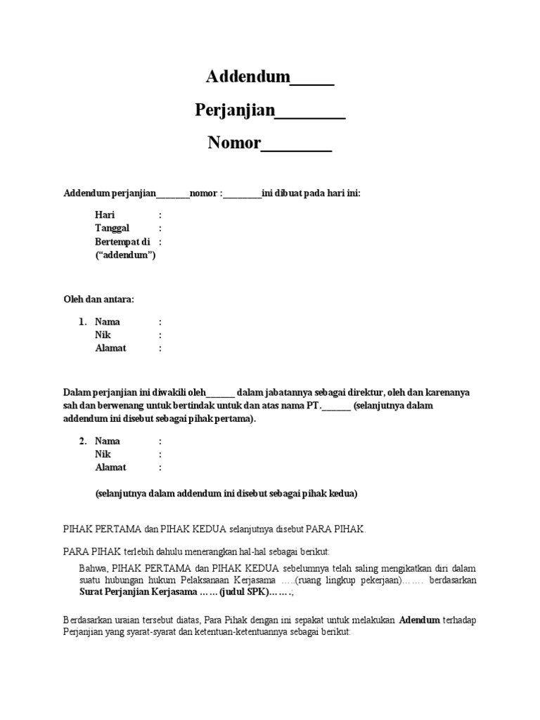 Draf Addendum Sementara Pdf