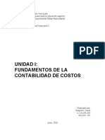 Contabilidad de Costos UNIDAD I