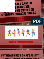 Effects of online vs physical activities on student fitness