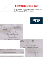 EEE 324: Communication I Lab: Associated Waveforms of AM Modulator