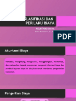 Materi 2 - Classification and Cost Behaviour