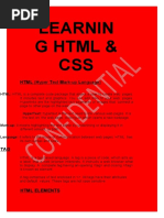 Learning HTML