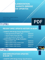 BRDR 7.0 Implementation Preview of Aashto Bridge Specification Updates