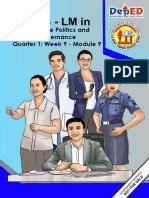 Philippine Politics and Governance Quarter 1: Week 9 - Module 9