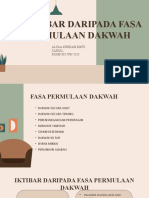 Iktibar Daripada Fasa Permulaan Dakwah