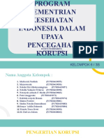 Kel6 - Program Kemenkes Dalam Upaya Pencegahan Korupsi