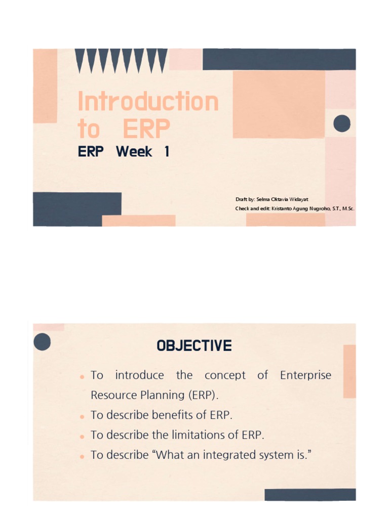 Introduction to ERP Systems and Benefits | PDF | Enterprise Resource ...