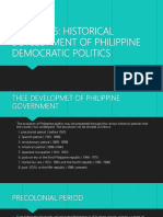 Historical Development of the Philippine Policies