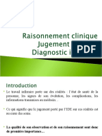 DEMARCHE de SOINS Raisonnement Clinique Jugement Clinique Diagnostic Infirmi