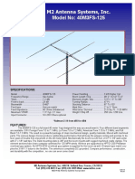 M2 Antenna Systems, Inc. Model No: 40M3FS-125: Specifications
