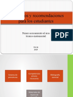 Recomendaciones - Introducción a La TUCE (2)