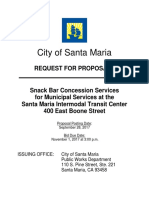 City of Santa Maria: Request For Proposals
