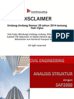 Materi Engineering Course SAP2000 Sesi 1