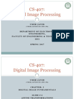 CS-407: Digital Image Processing: Umer Javed