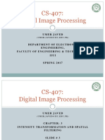 CS-407: Digital Image Processing: Umer Javed