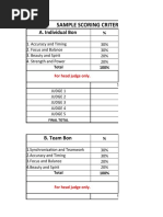 Sample Scoring Criteria