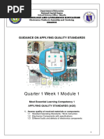 Melc 1 Applying Quality Standards Aqs