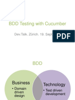 BDD Testing With Cucumber: Dev - Talk. Zürich. 19. Sept 2012