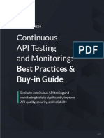 Continuous API Testing and Monitoring:: Best Practices & Buy-In Guide
