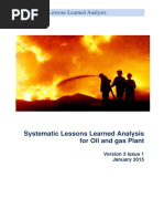 Systematic Lessons Learned Analysis For