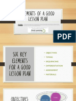5.2 Elements of A Good Lesson Plan - With Audio