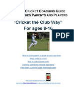 Juniors Cricket Coaching Guide Good
