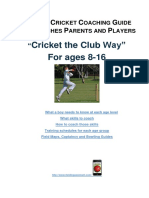 Juniors Cricket Coaching Guide