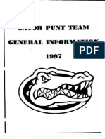 1997 Florida Gators Punt Team