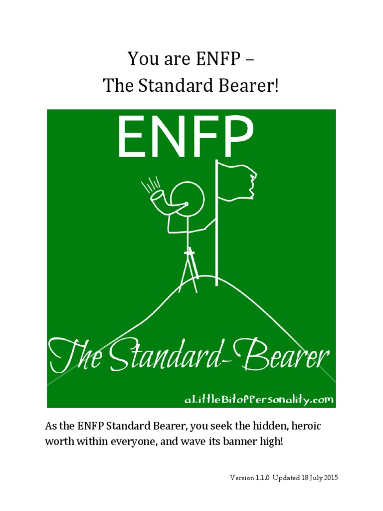 ENFP Standard Bearer PDF Extraversion And Introversion Thought