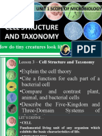 Unit 1 Lesson 3 Cell Structure and Taxonomy
