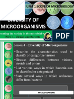 Unit 1 Lesson 4 Diversity of Microorganisms Part 1