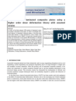 FE analysis of laminated composite plates using higher-order shear deformation theory