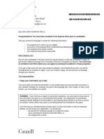 Express Entry Profile Acceptance