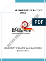 3037 - Electrical Workshope Practice